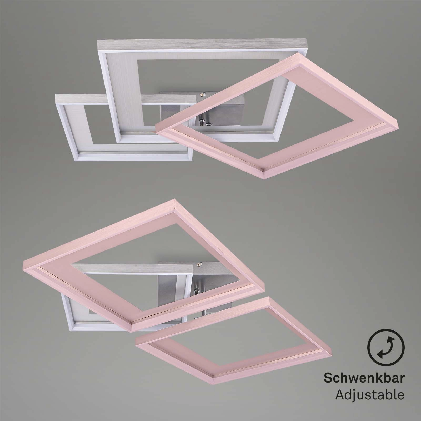CCT LED Deckenleuchte, 75,2 cm, 40 W, 5100 lm, Aluminium