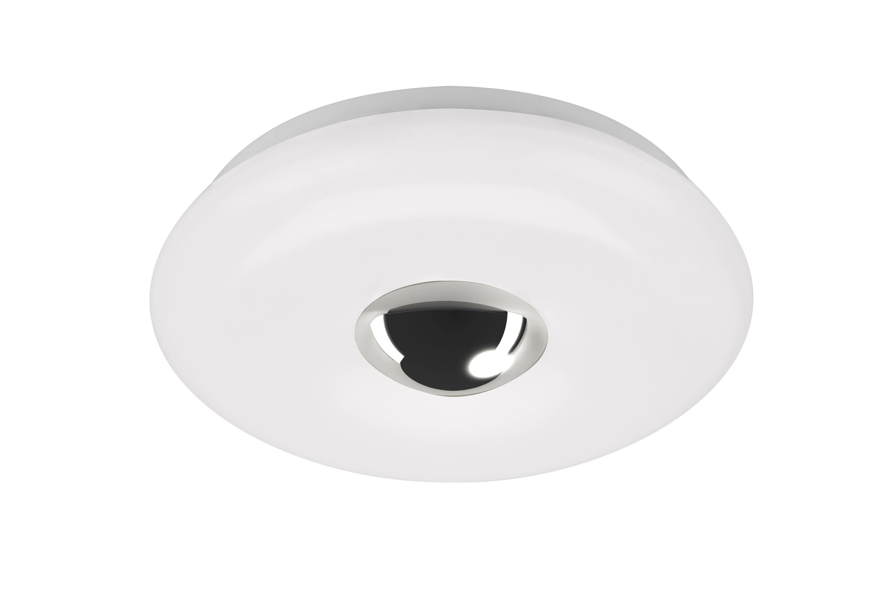 LED Deckenleuchte, Ø 29 cm, LED-Platine, 12 W, 1200 lm, weiß-chrom