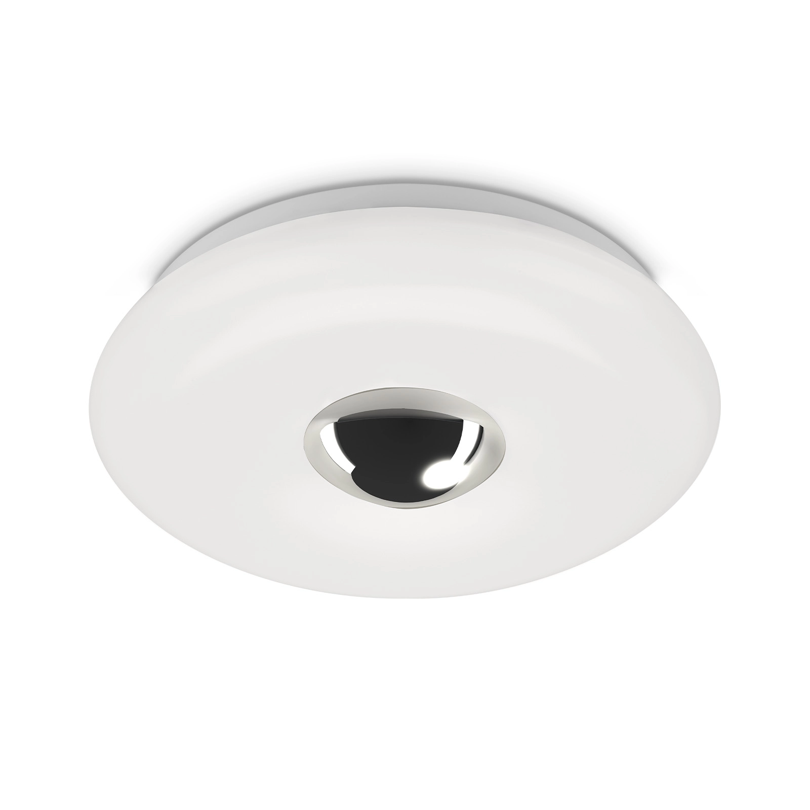 LED Deckenleuchte, Ø 29 cm, LED-Platine, 12 W, 1200 lm, weiß-chrom