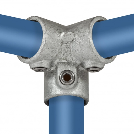 Rohrverbinder | Dreiweg Eckstück 90°  - Typ 18D - 42,4 mm | Temperguss | KLEMP