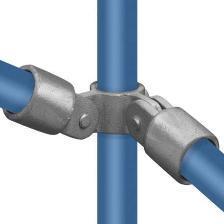 Rohrverbinder | Gelenkstück Doppel 90°  - Typ 48D - 42,4 mm | Temperguss | KLEMP