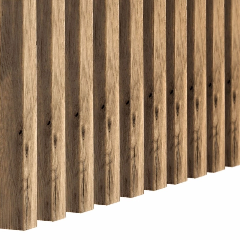 KLEMP MINI Lamellenwand aus MDF 16x30 mm, 31 Stück LA107 Wotan Eiche