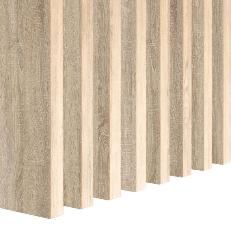 Klemp Freistehende Lamellenwand aus MDF 22x70 mm, 10 Stück LA702 Sonoma Eiche