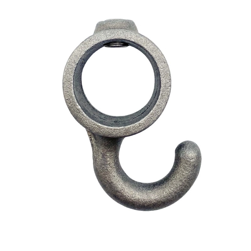 Rohrverbinder | Stellring mit Haken. Haken 90° schmal - Typ 64D - 42,4 mm | | KLEMP