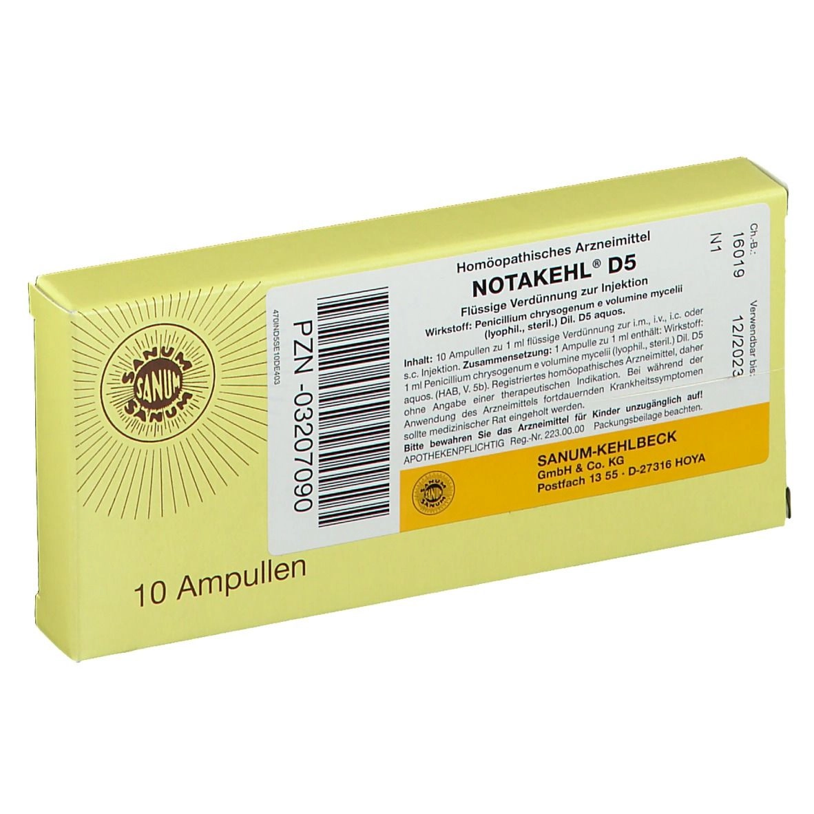 Notakehl® D5 Ampullen