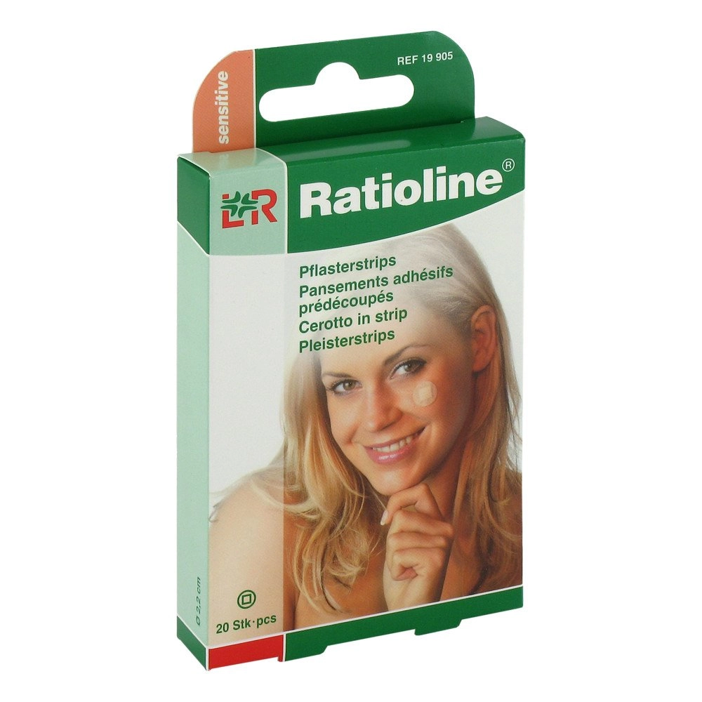 Ratioline sensitive Pflasterstrips rund