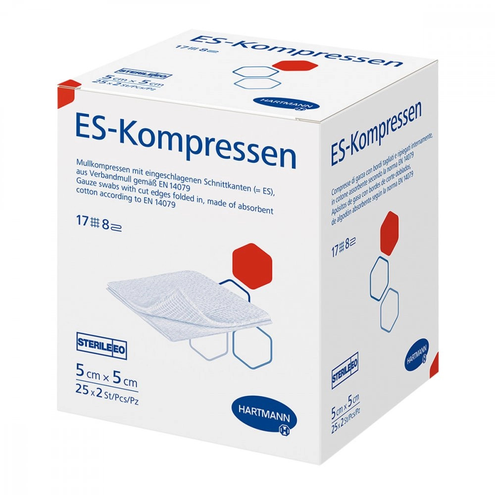 Es-kompressen steril 5x5 cm 8fach