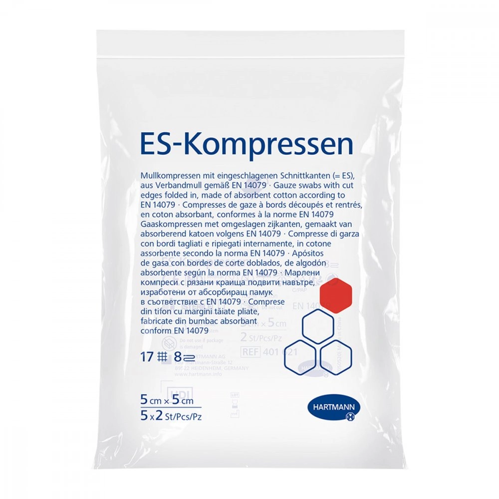 Es-kompressen steril 5x5 cm 8fach