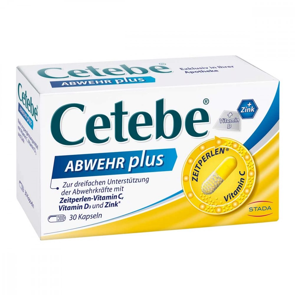 Cetebe Abwehr plus Vitamin C+Vitamin D3+Zink Kapsel (n)