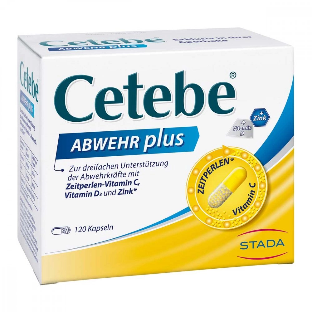 Cetebe Abwehr plus Vitamin C+Vitamin D3+Zink Kapsel (n)