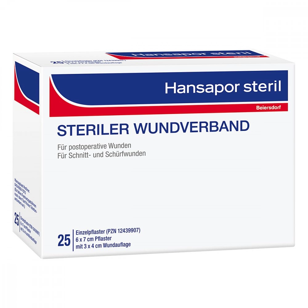 Hansapor steril Wundverband 6x7 cm