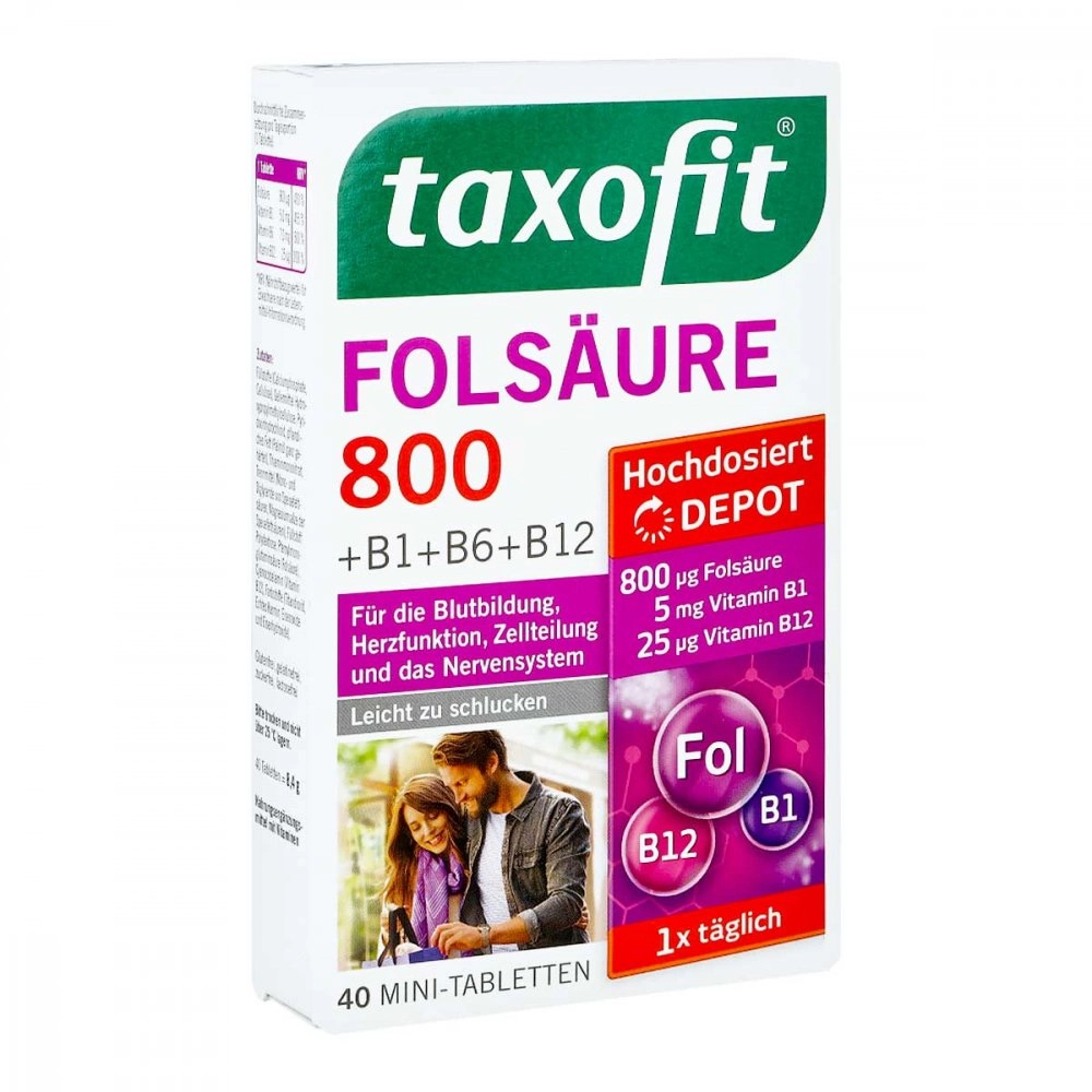 Taxofit Folsäure 800 Depot Tabletten