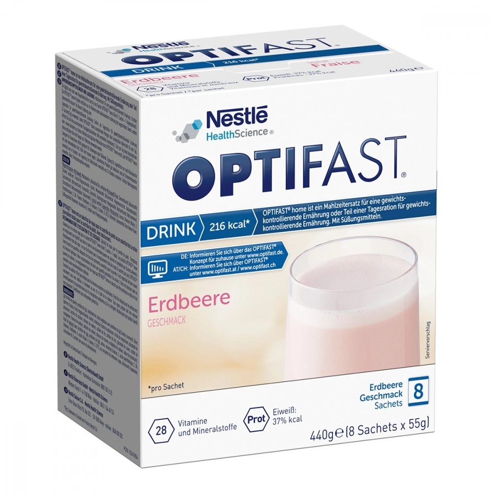 Optifast Home Drink Erdbeere Pulver