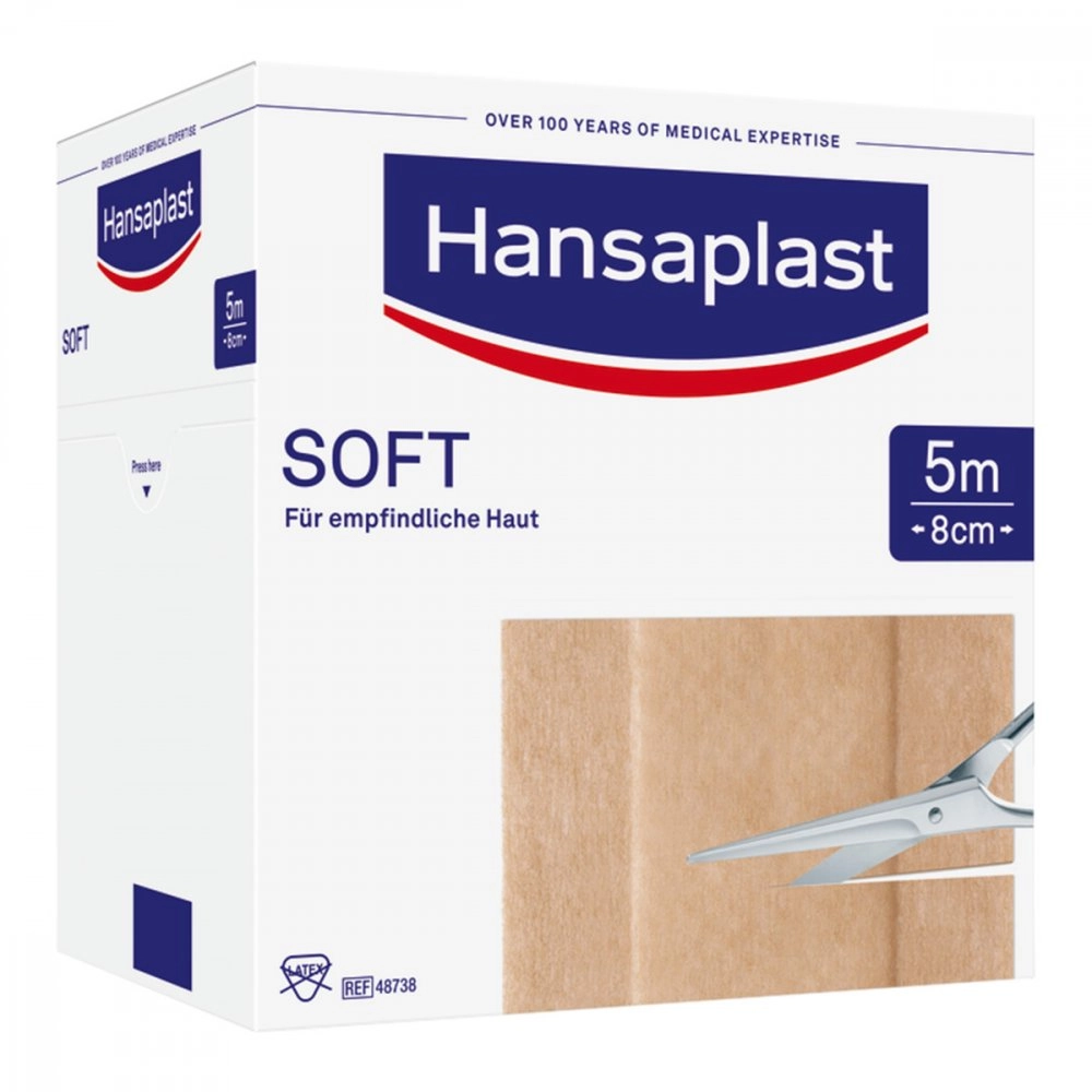 Hansaplast Soft Pflaster 5mx8cm Rolle