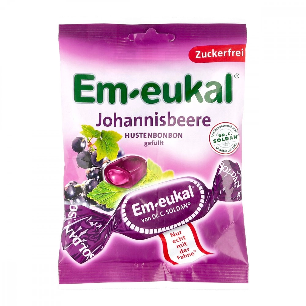 Em Eukal Bonbons Johannisbeere gefüllt zuckerfei