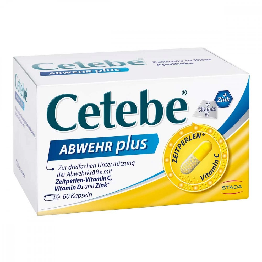 Cetebe Abwehr plus Vitamin C+Vitamin D3+Zink Kapsel (n)