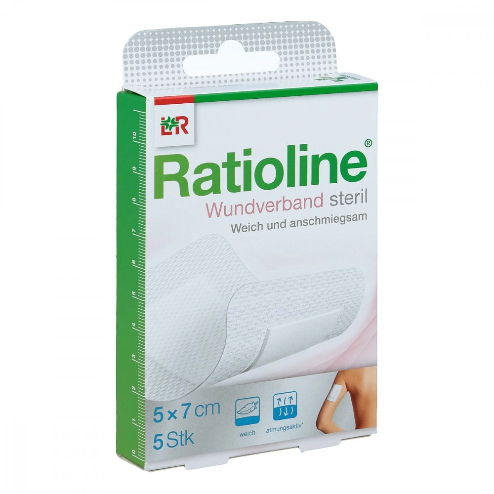 Ratioline Wundverband 7x5 cm steril