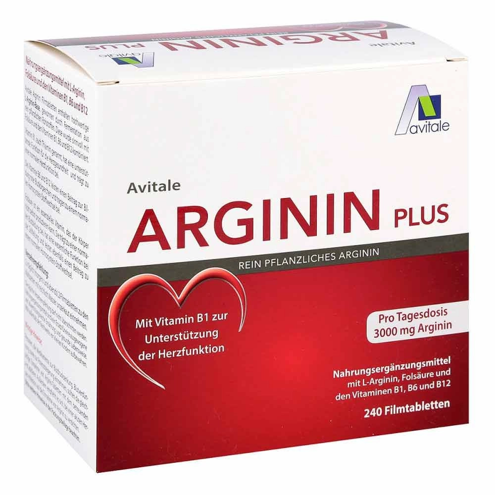 Arginin plus Vitamin B1+b6+b12+folsäure Filmtabletten