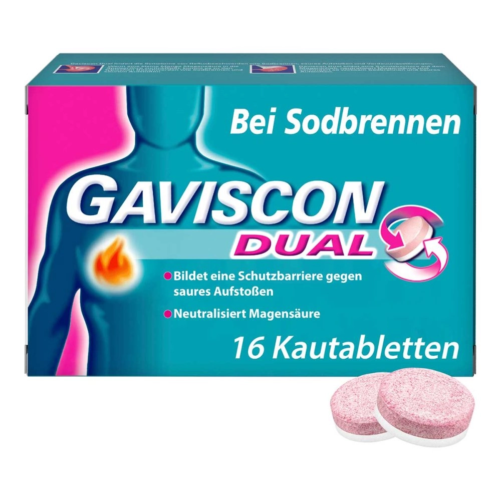 GAVISCON Dual Kautabletten bei Sodbrennen & Magendruck