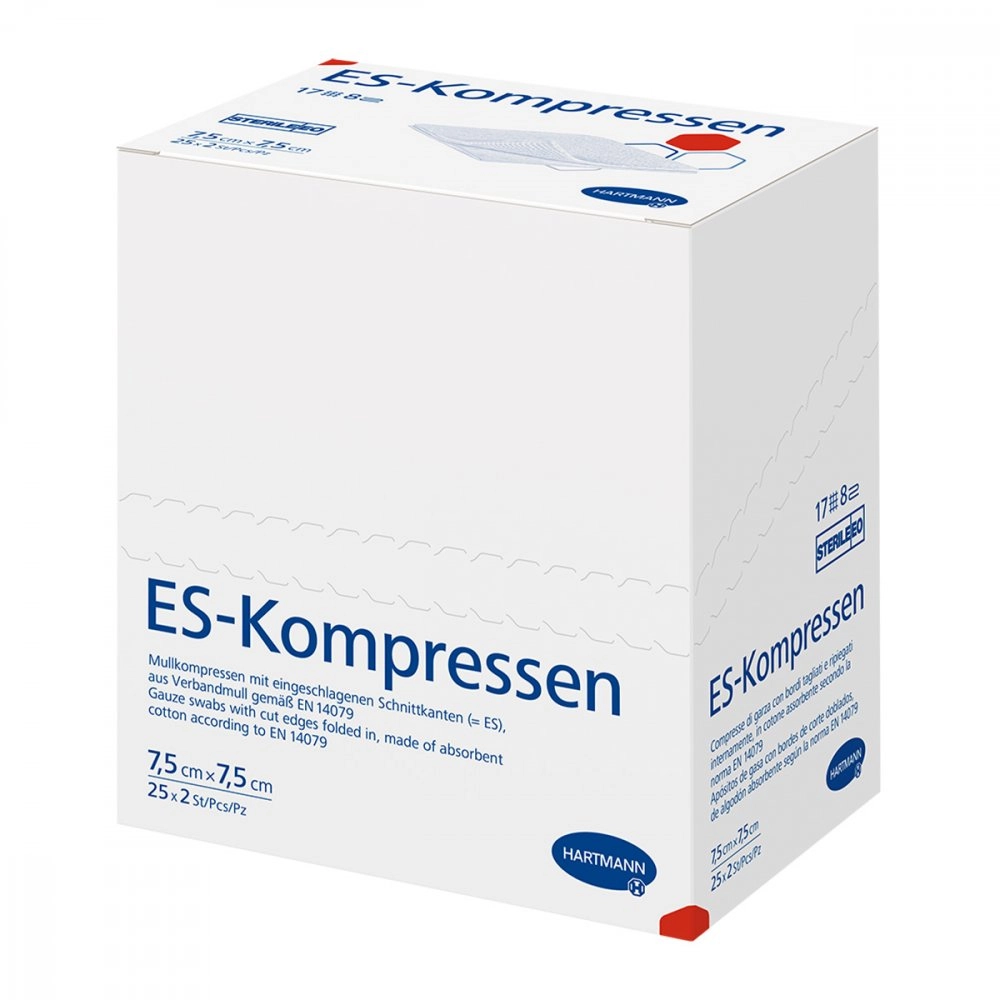 Es-kompressen steril 7,5x7,5 cm 8fach