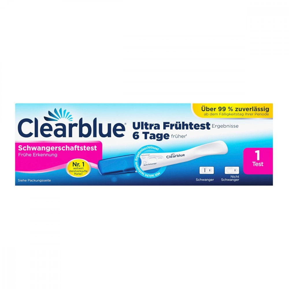 Clearblue Schwangerschaftstest frühe Erkennung