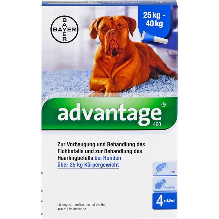 ADVANTAGE 400 Lösung Pipetten f.Hunde ab 25 kg 4 St.