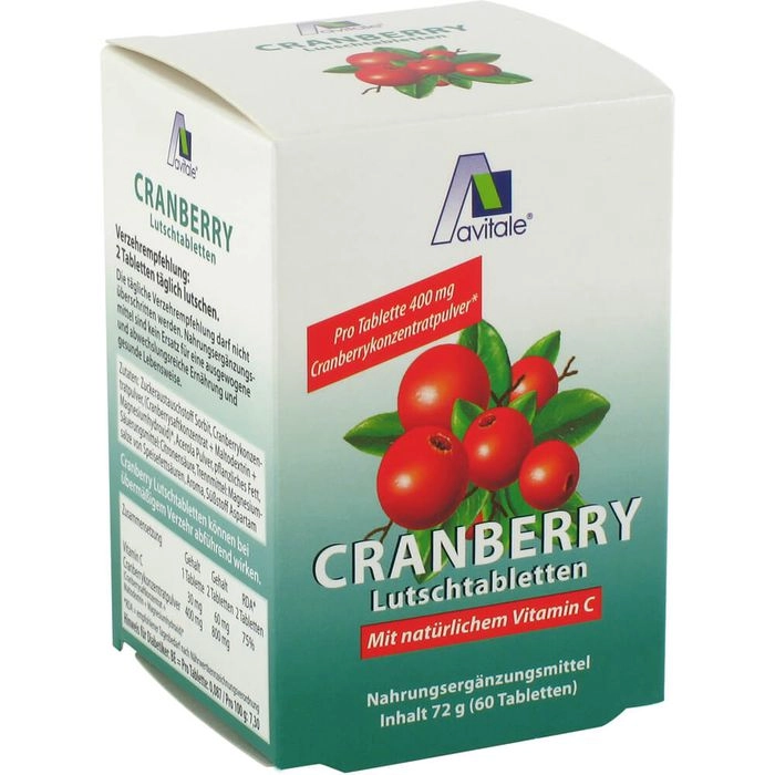 CRANBERRY LUTSCHTABLETTEN 60 St.