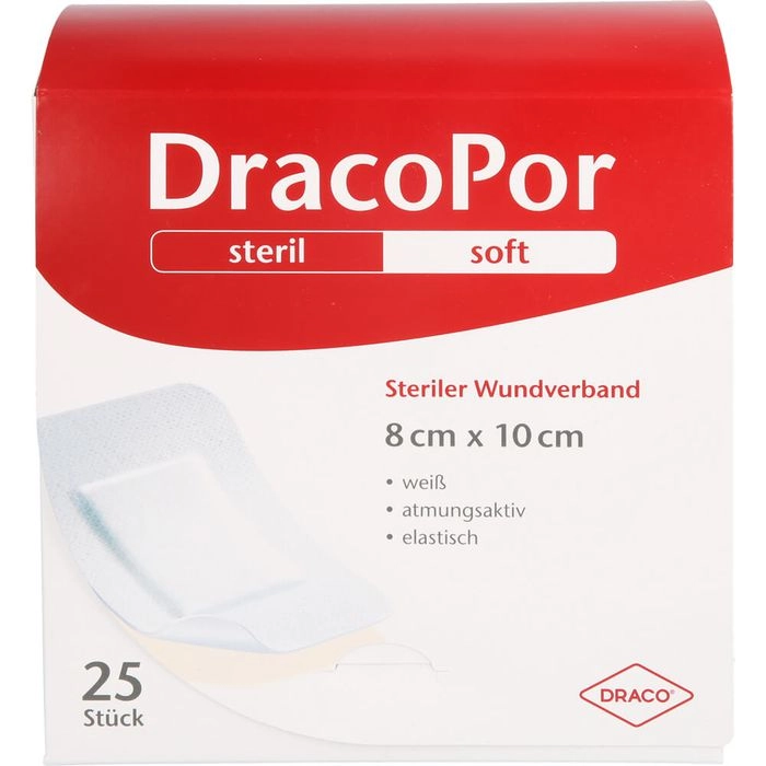 DRACOPOR Wundverband 8x10 cm steril 25 St.