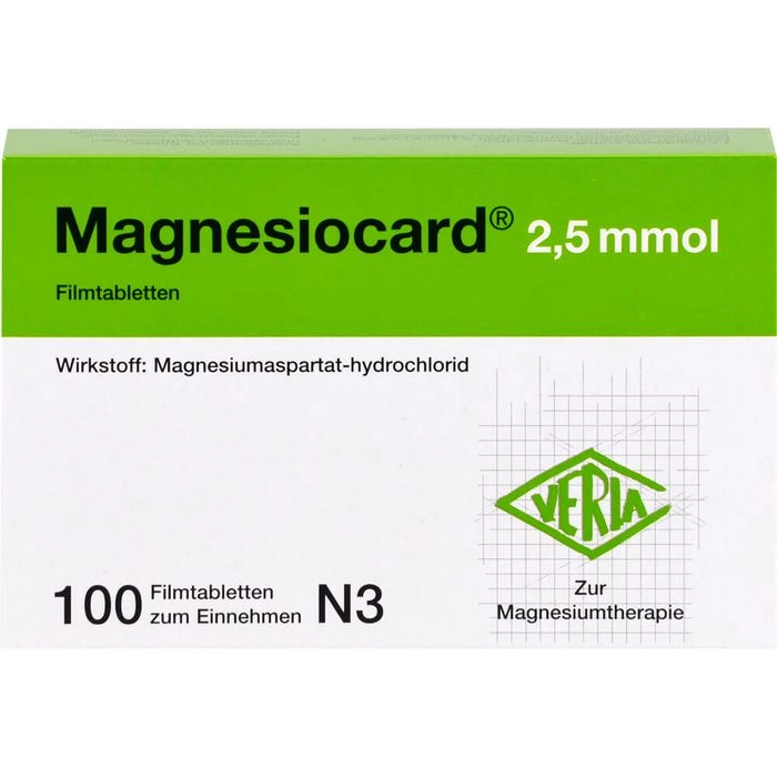 MAGNESIOCARD 2,5 mmol Filmtabletten 100 St.