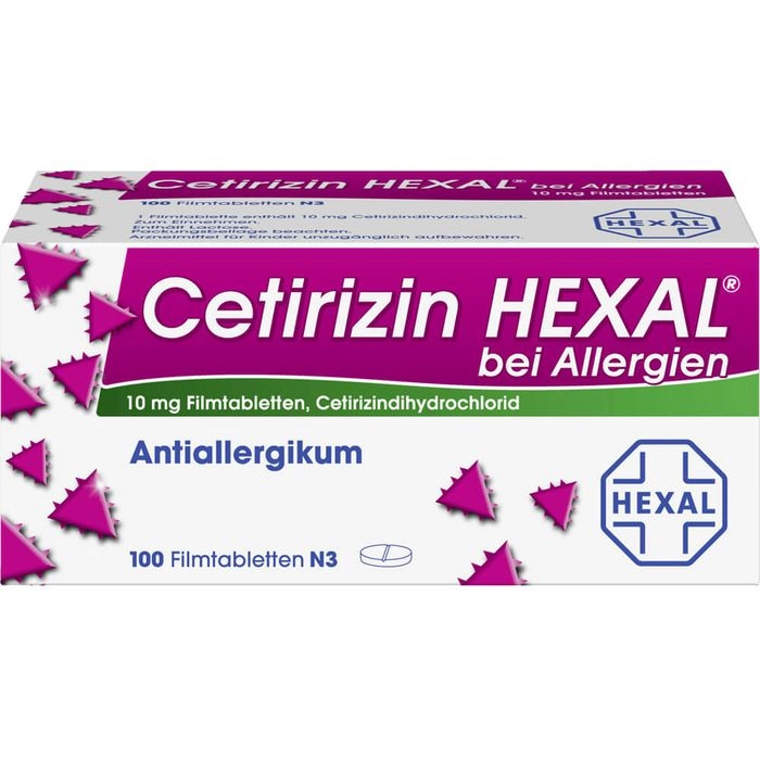 CETIRIZIN HEXAL Filmtabletten bei Allergien 100 St.