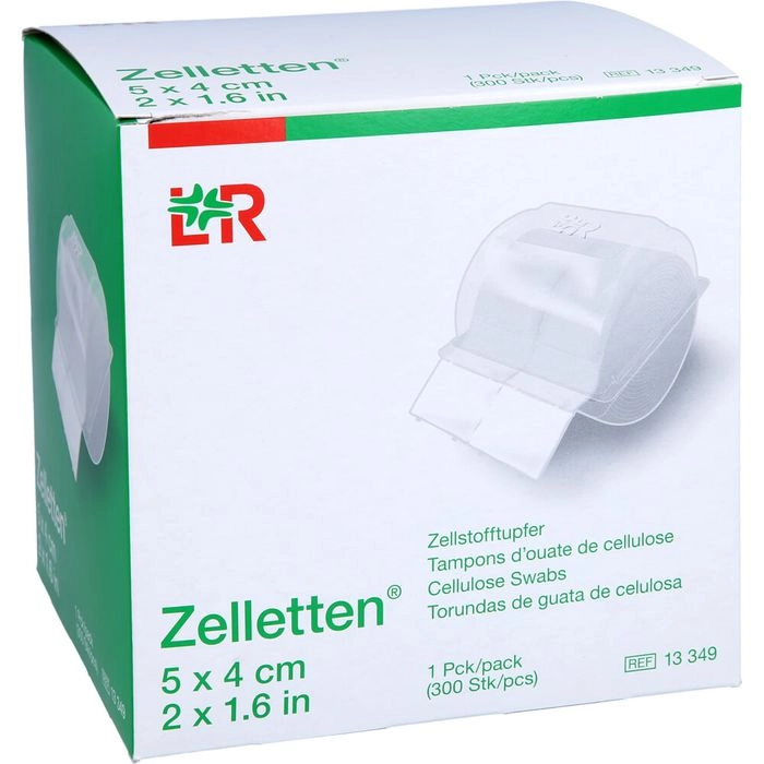 ZELLETTEN Tupfer 4x5 cm unsteril Rolle 300 St.