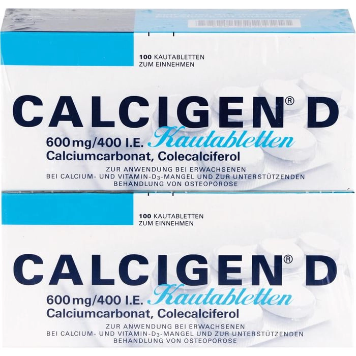 CALCIGEN D 600 mg/400 I.E. Kautabletten 200 St.