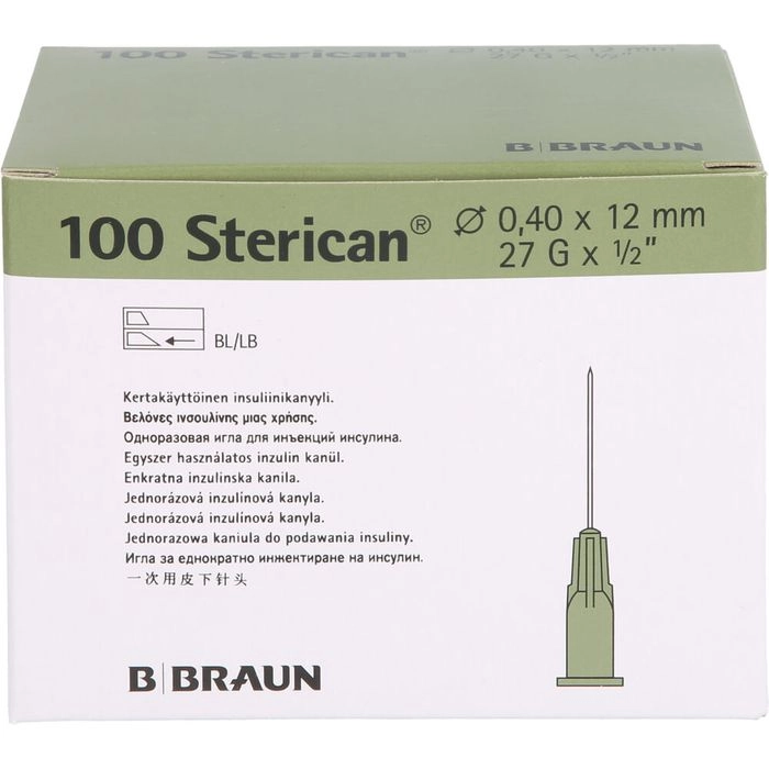 STERICAN Ins.Einm.Kan.27 Gx1/2 0,4x12 mm 100 St.