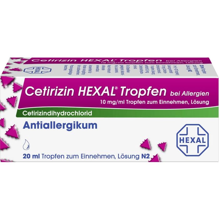 CETIRIZIN HEXAL Tropfen bei Allergien 20 ml