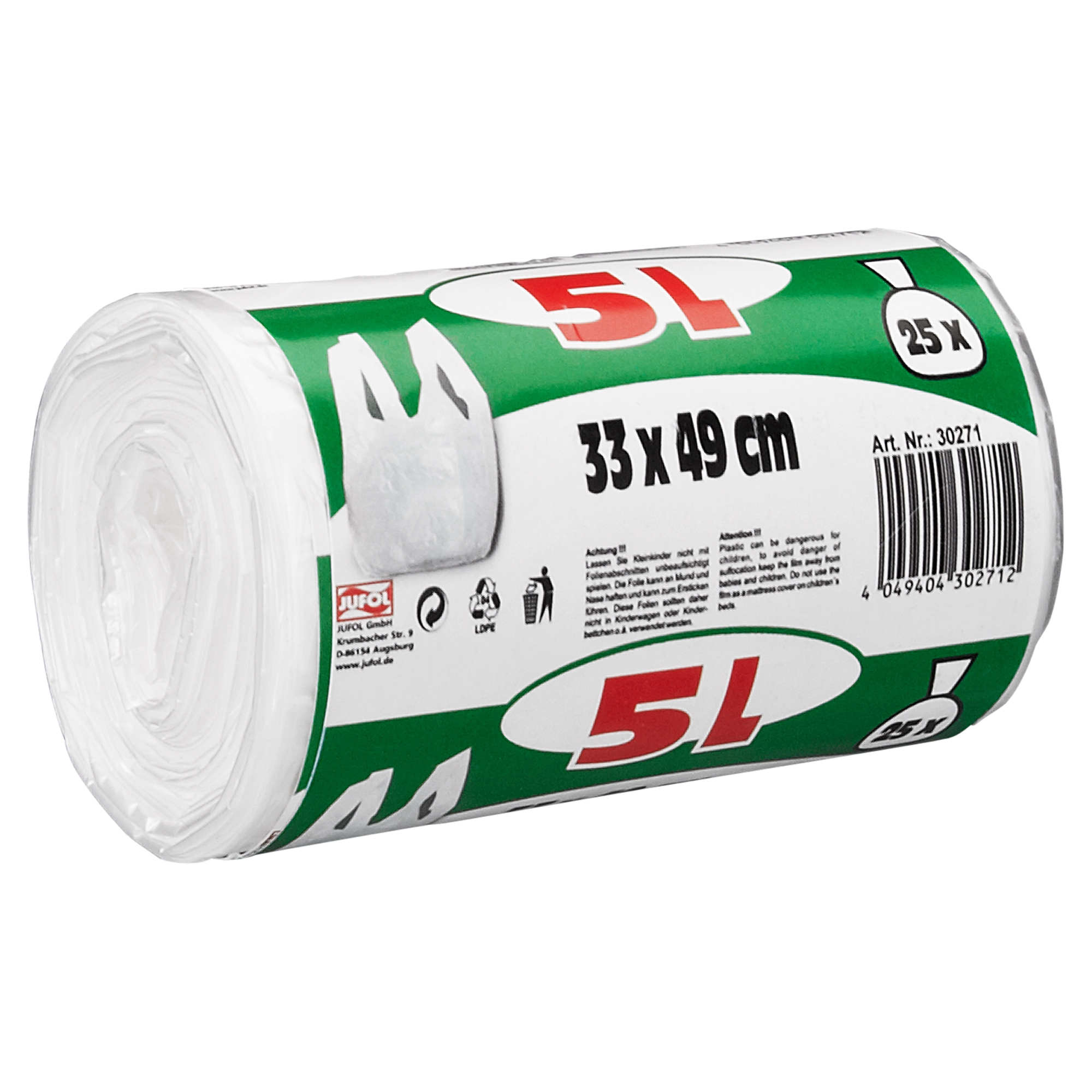 Jufol Kosmetikeimerbeutel 5 l 25 Stück