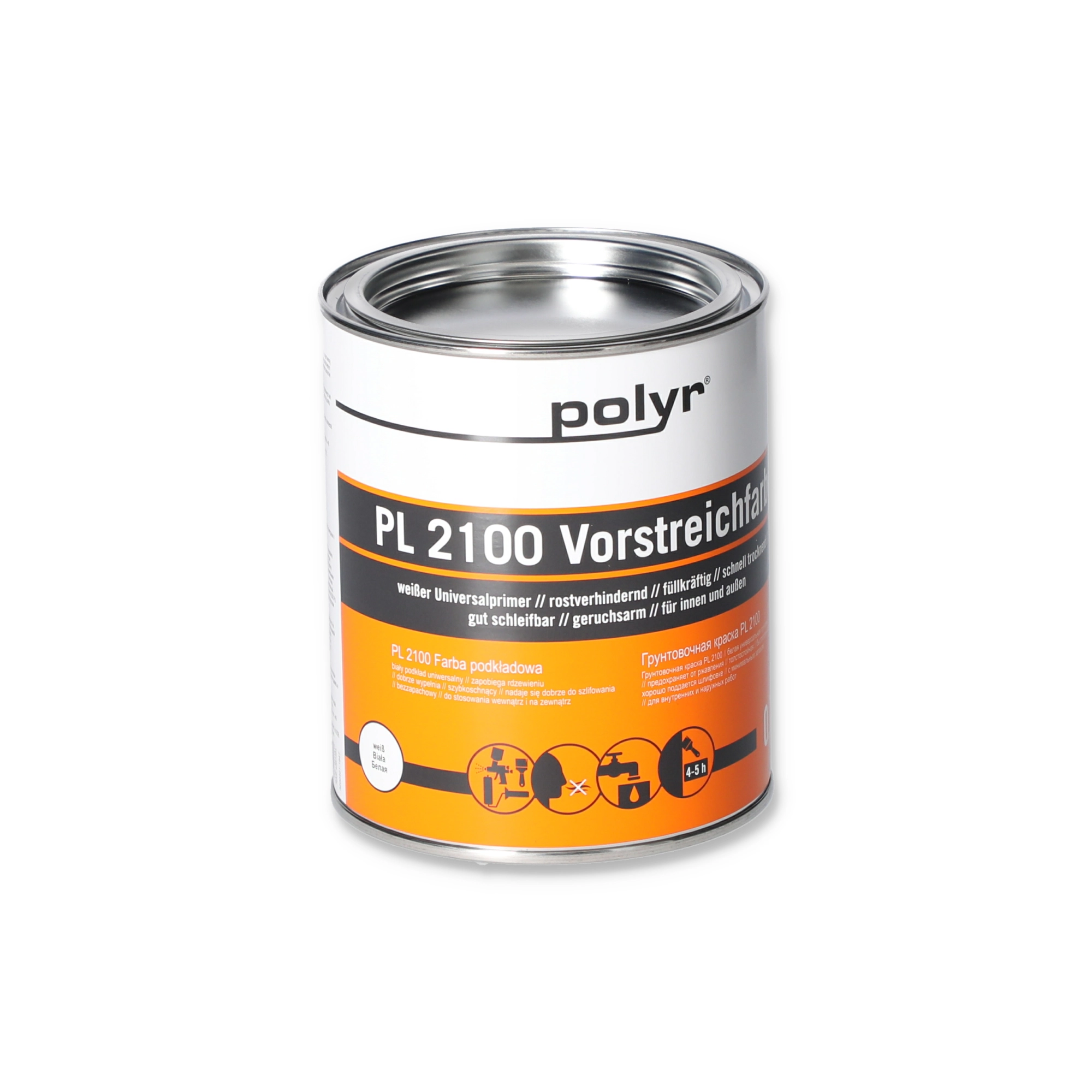 Polyr Vorstreichfarbe weiß 750 ml