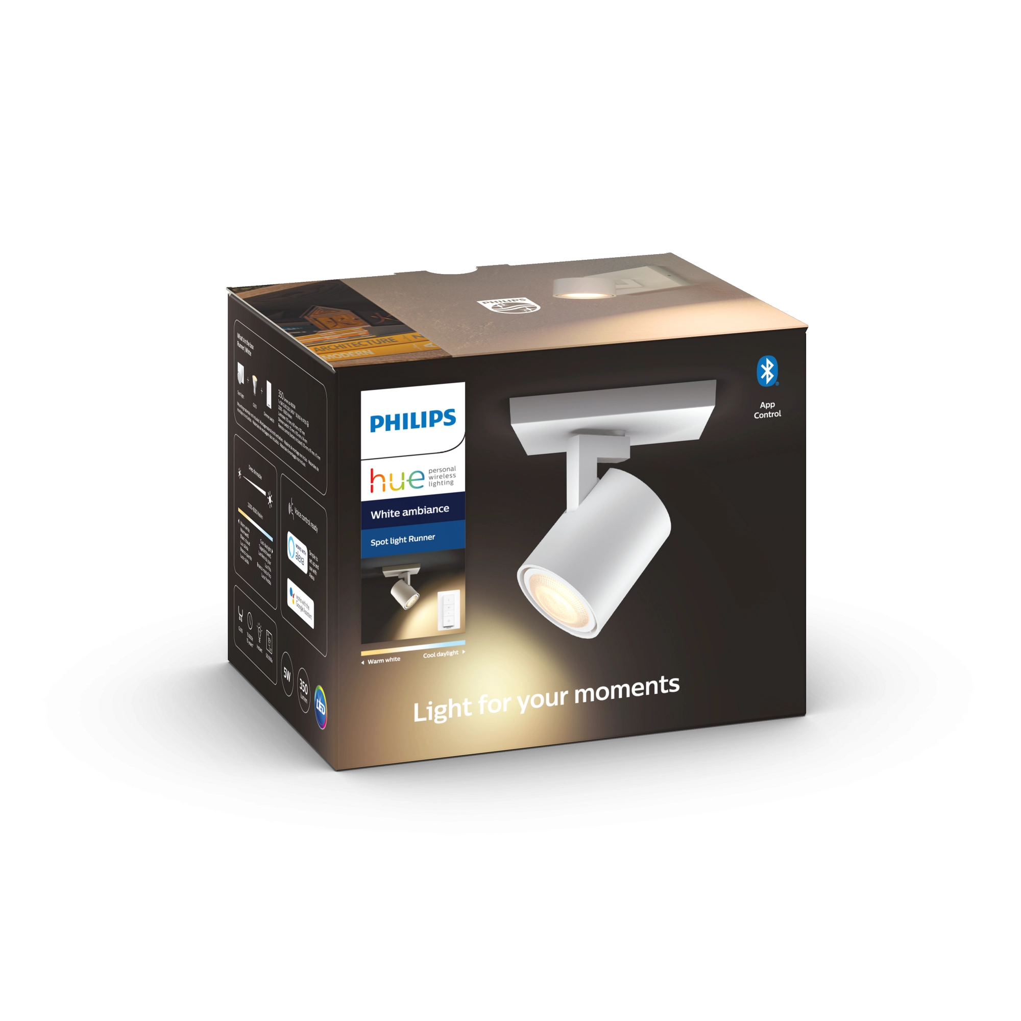 Philips Hue LED-Spot 'Hue White Ambiance Runner' 1-flammig 250 lm inkl. Dimmschalter