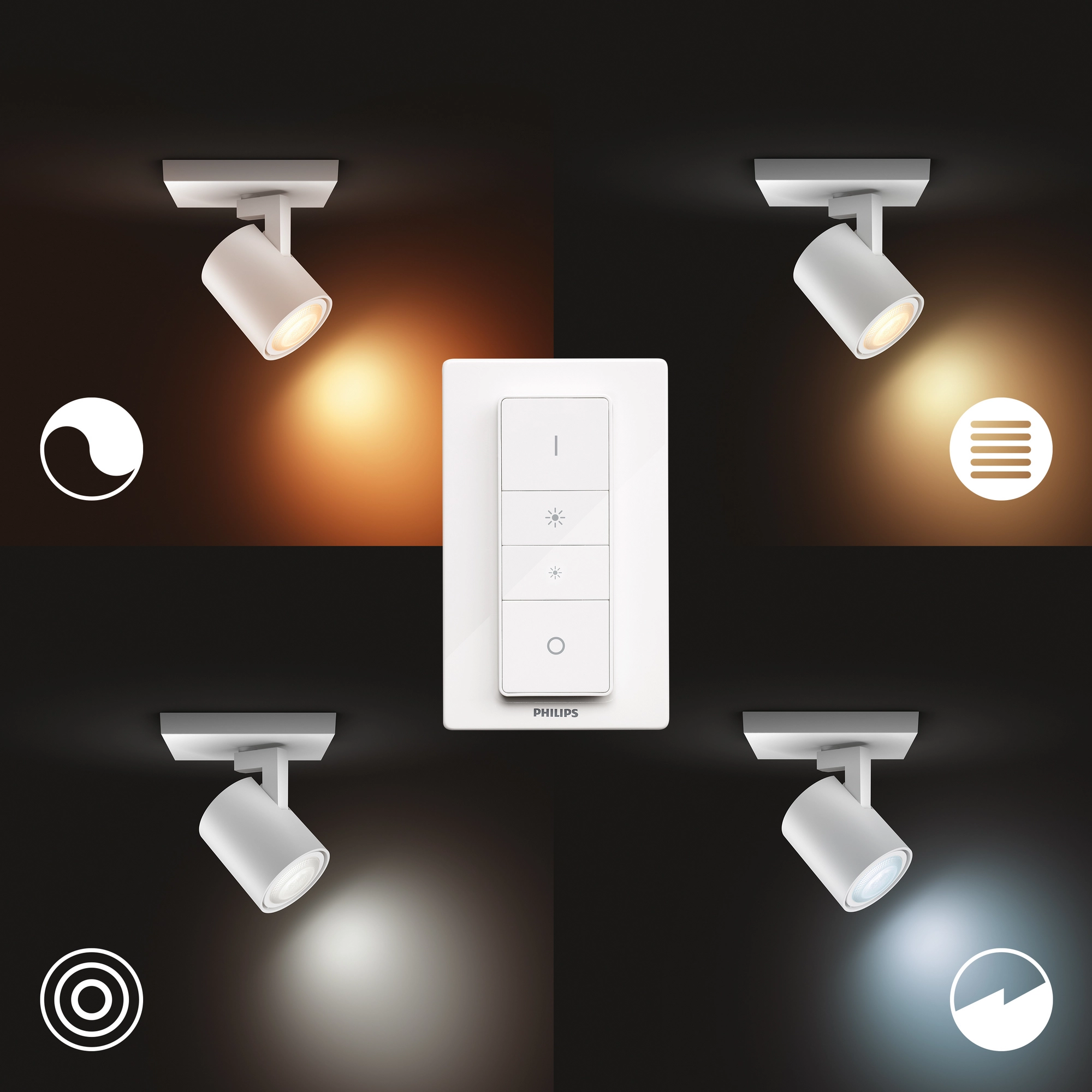 Philips Hue LED-Spot 'Hue White Ambiance Runner' 1-flammig 250 lm inkl. Dimmschalter