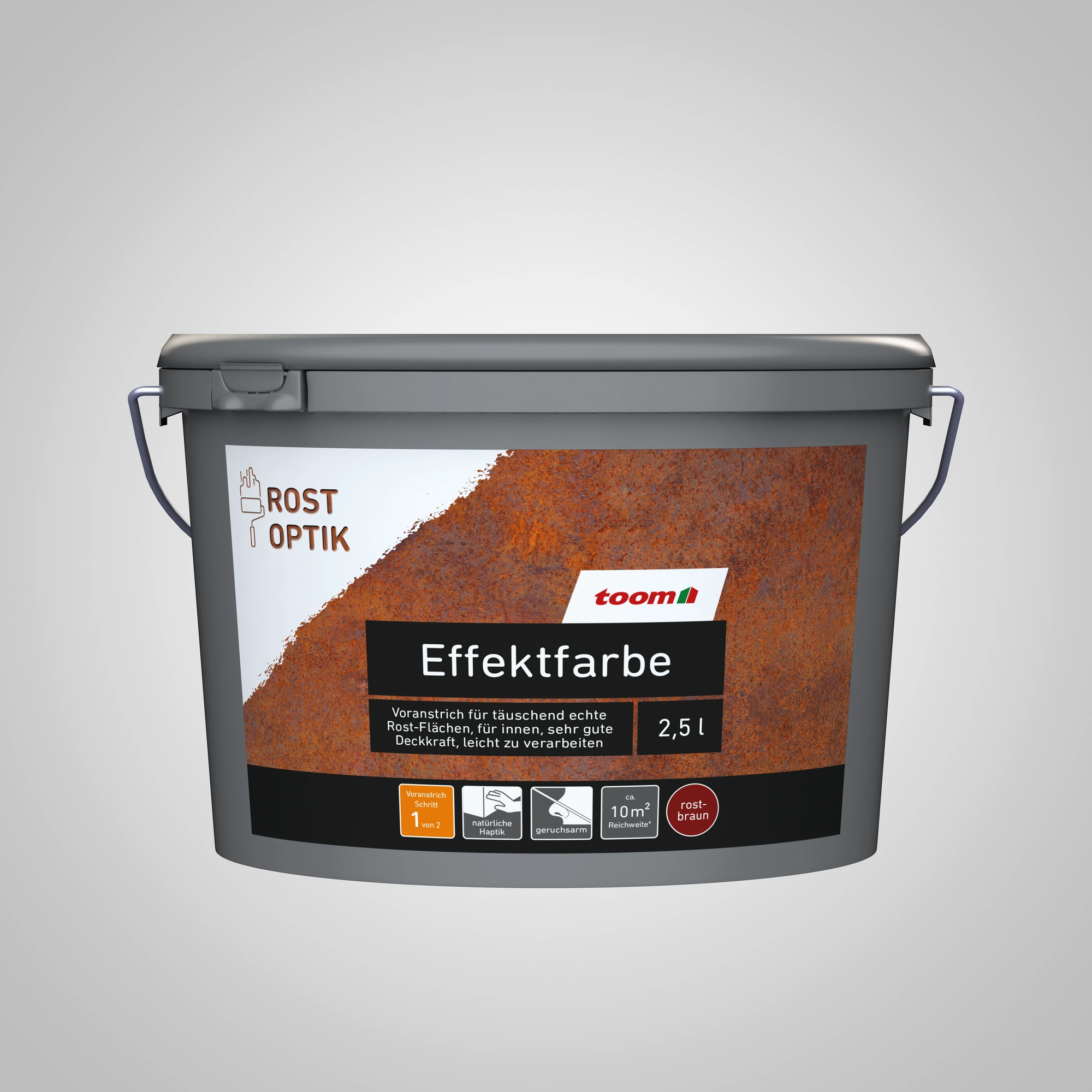 toom Effektfarbe rostfarben 2,5 l