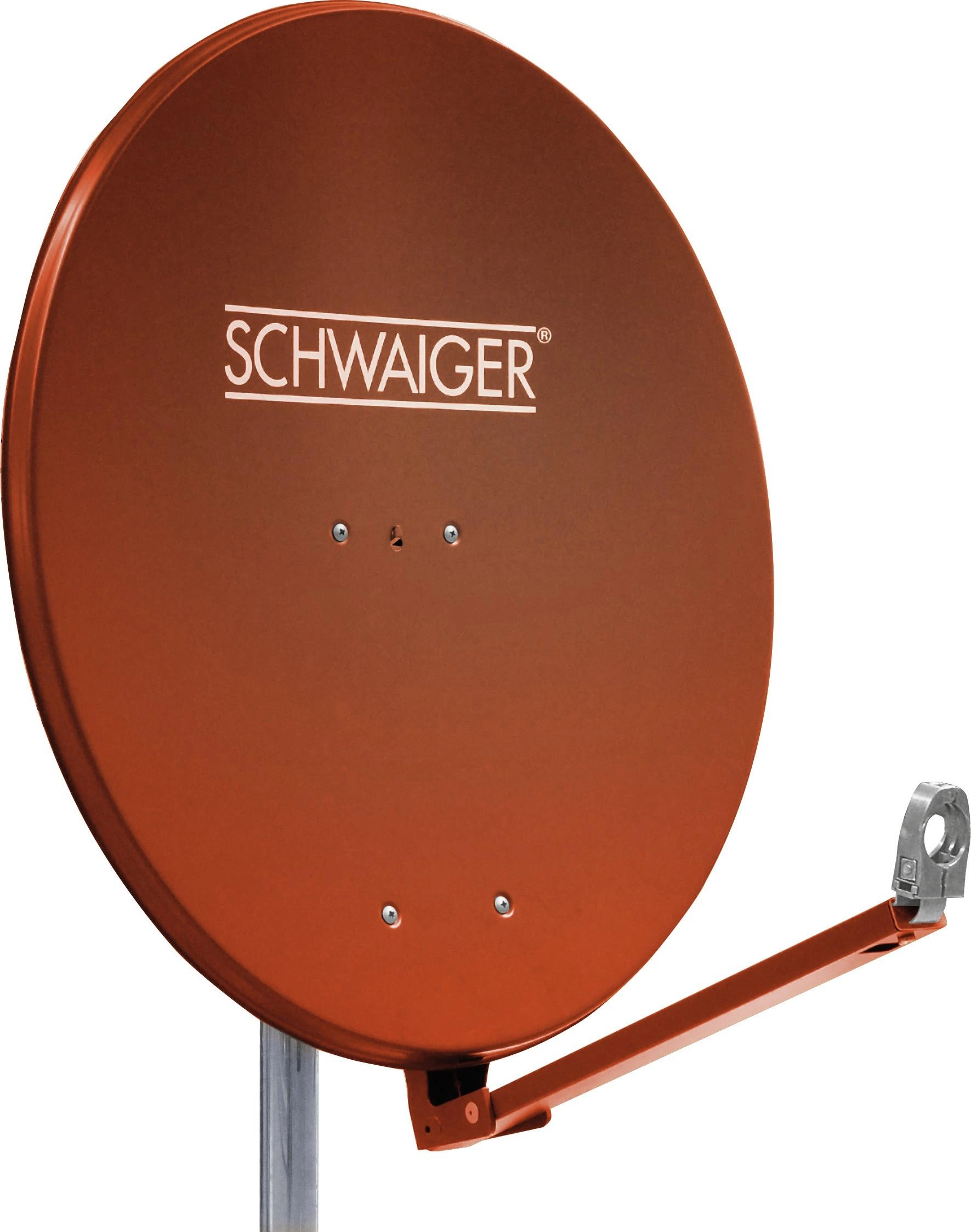 SPI910.2 Aluminium - ziegelrot Offset Antenne