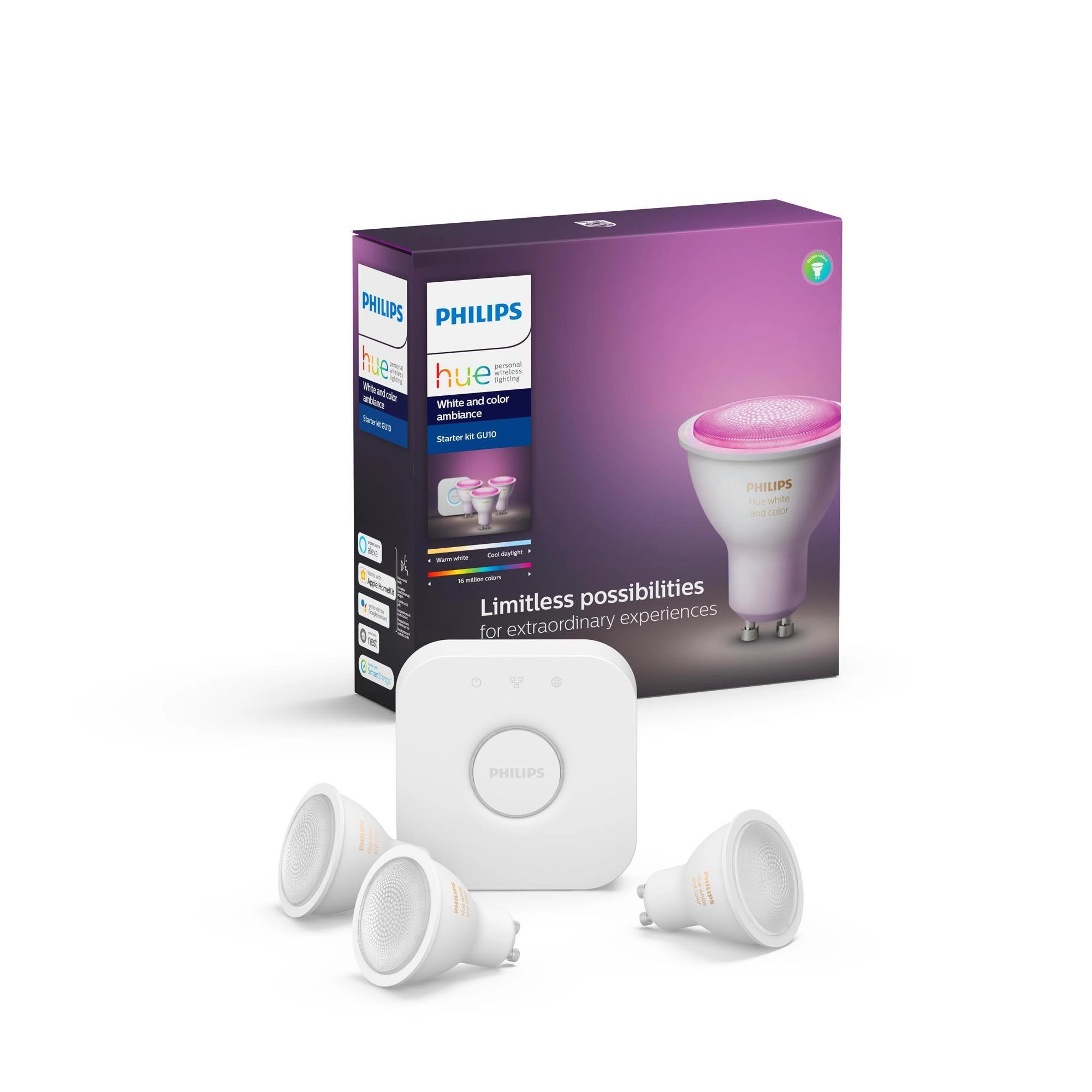 White & Color Ambiance GU10 Starter-Set - 0% Finanzierung (PayPal)