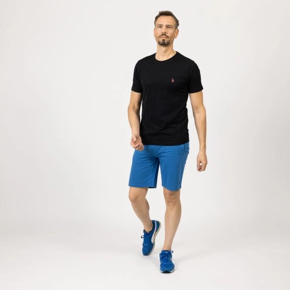 U.S. POLO ASSN. Herren Sweat-Short aqua