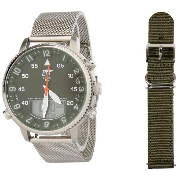 ETT Funk-Solar Herrenuhr "Adventure", Wechselband