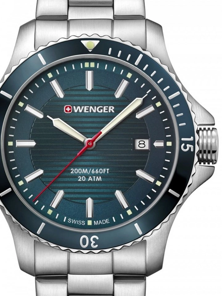 Wenger Herrenuhr "Seaforce" Quarz, petrolfarben