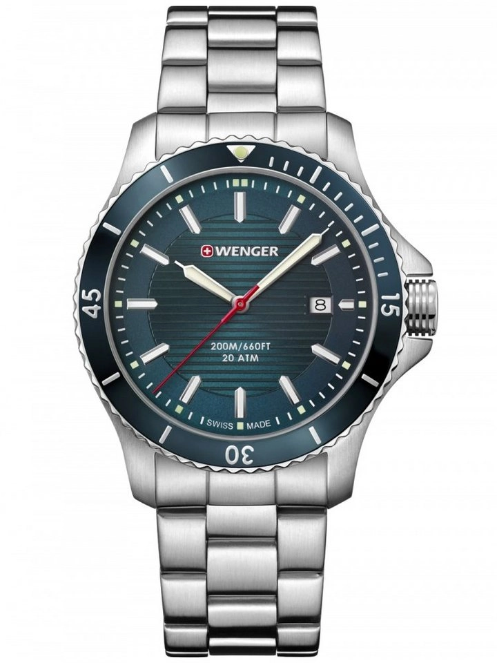 Wenger Herrenuhr "Seaforce" Quarz, petrolfarben