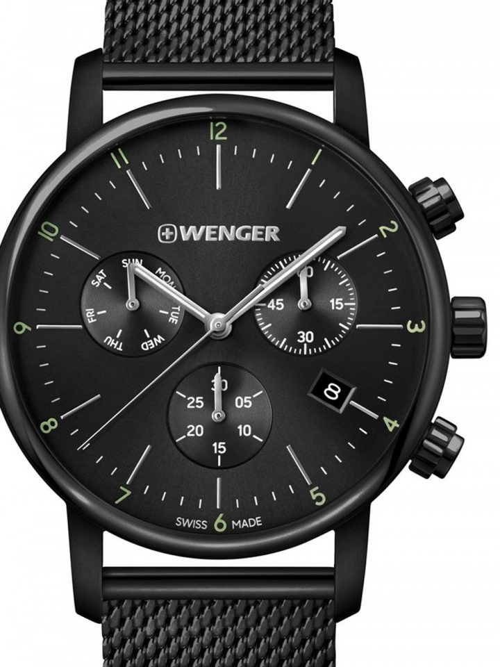 Wenger Herren-Chronograph "Urban" schwarz