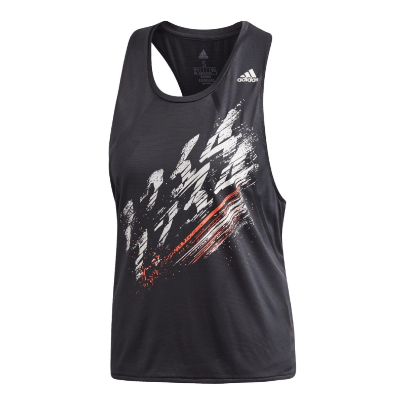 Trägershirt Adidas Speed Tank Schwarz SS20 Frau, Größe L