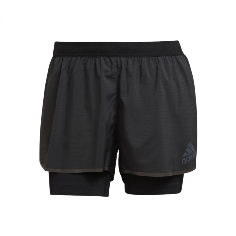 Adidas Adizero 2 In 1 Shorts Schwarz Damen, Größe XS