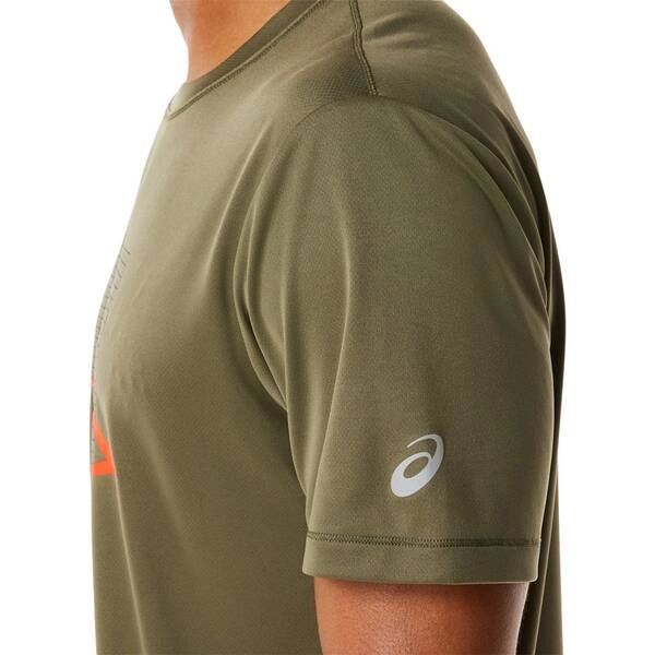 Asics fujitrail Logo ss Kurzarm-T-Shirt Top, Größe S