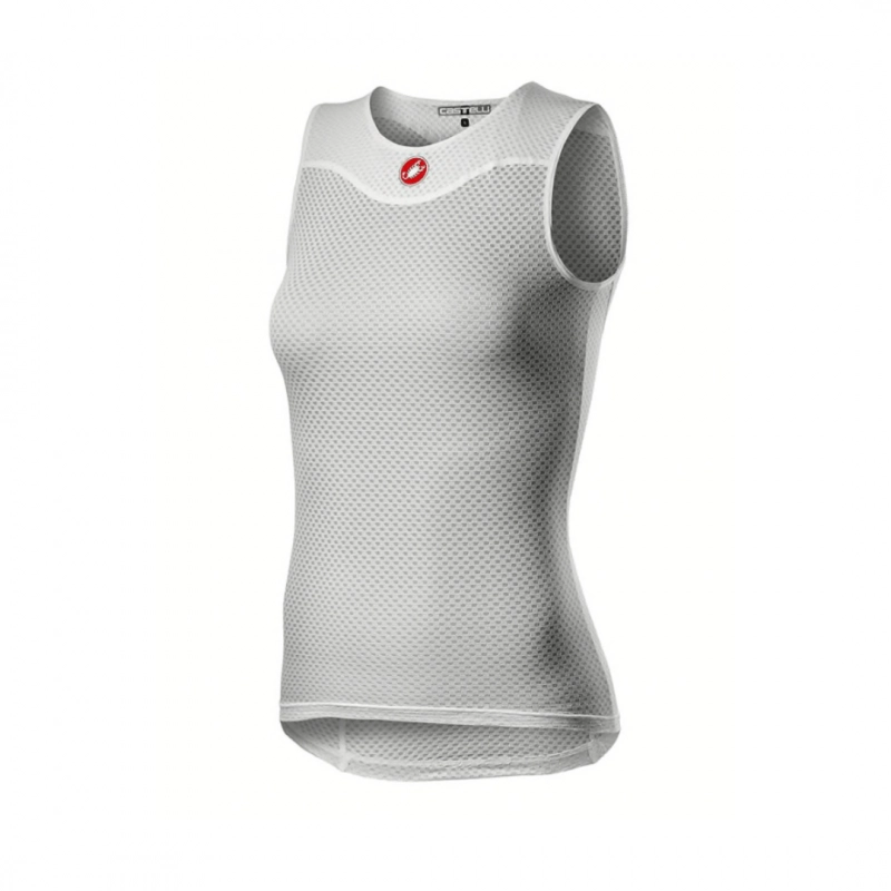 Castelli Pro Issue 2 Ärmellose Basisschicht Weiße Frauen, Größe M